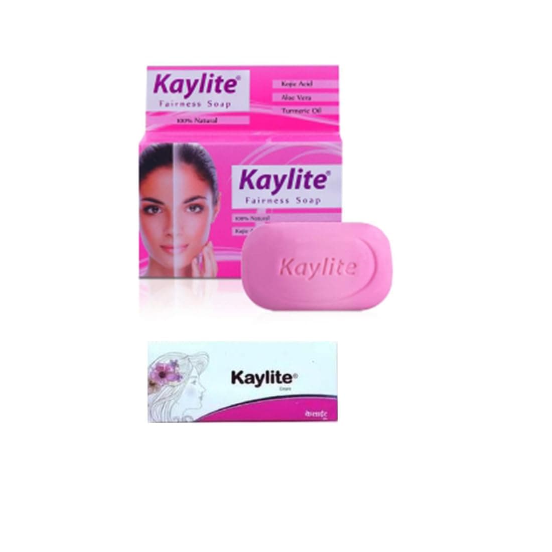 Kaylite Skin Whitening Face Soap 75 Gm with Kojic Acid Aloe Vera Turmeric Oil Saumya Tandon Madam Ki Kaylite Cream and Face Soap Hai Combo Set1 Soap 1 Face Cream