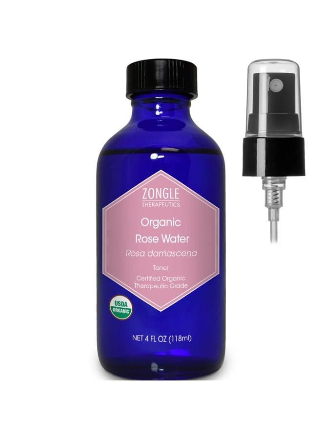 100% Pure Rose Water Organic Face Moisturising Spray 4oz