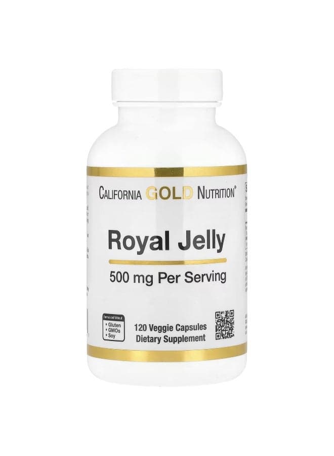California Gold Nutrition, Royal Jelly, 500 mg, 120 Veggie Capsules