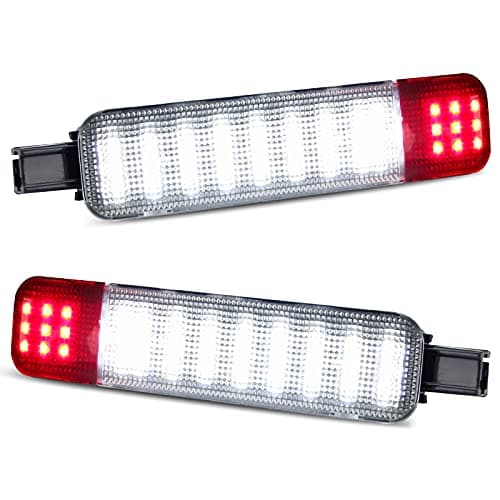 D-Lumina LED Interior Door Lights Door Panel Light Courtesy Warning Lights Lamp White Red for Chevy Silverado GMC Sierra 1500 2500 3500 HD Suburban C1500 C2500 Tahoe Yukon Cadillac Escalade Hum-mer H2