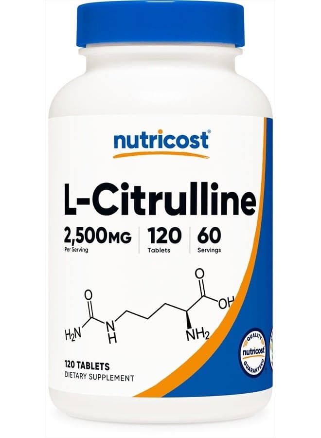 L-Citrulline 2500mg Per Serving, 120 Tablet