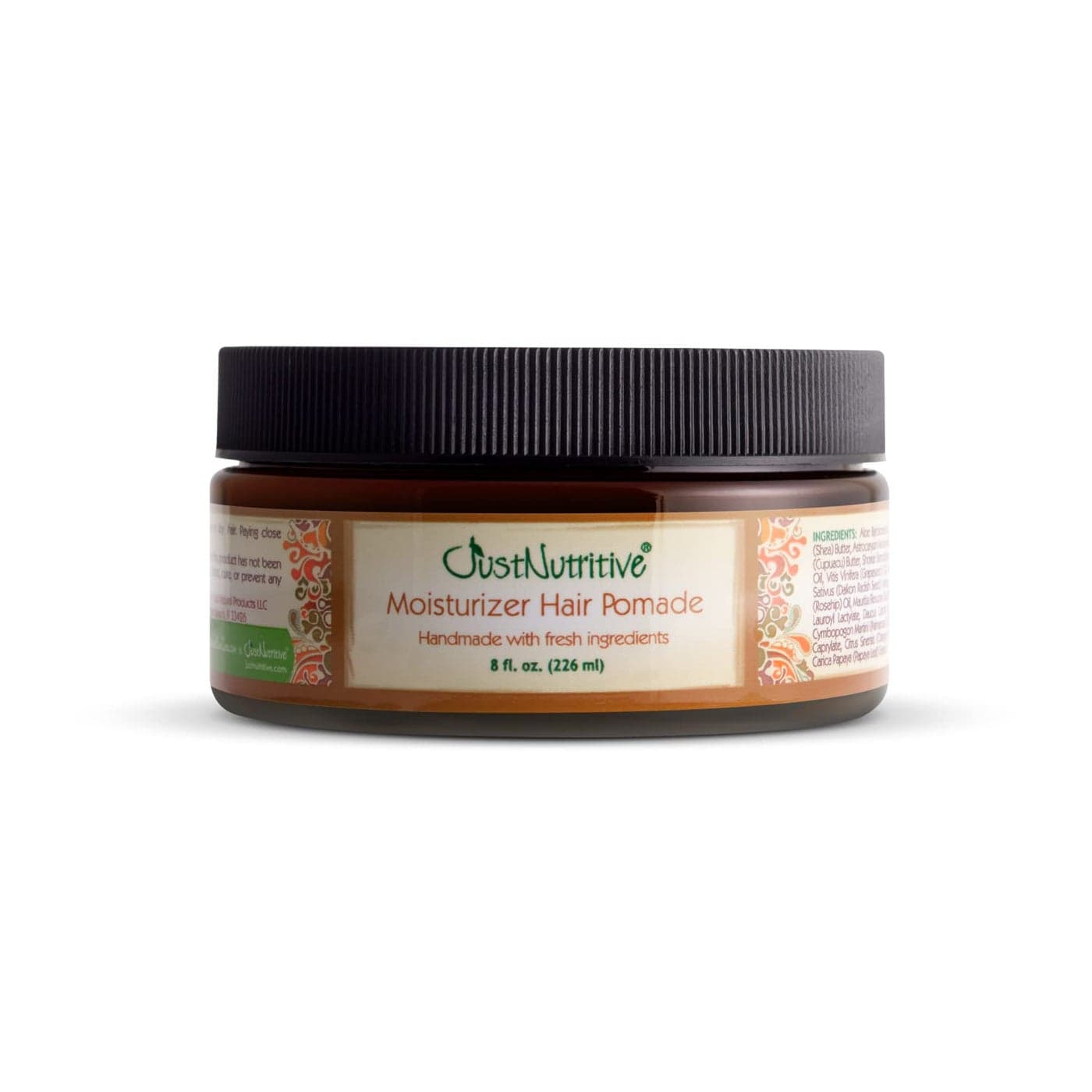 Just Nutritive Moisturizer Hair Pomade Natural Hydrating Pomade Hair Food For All Hair Types Softening Cream for Men and Woman Hair Care Treatment 8 Fl Oz