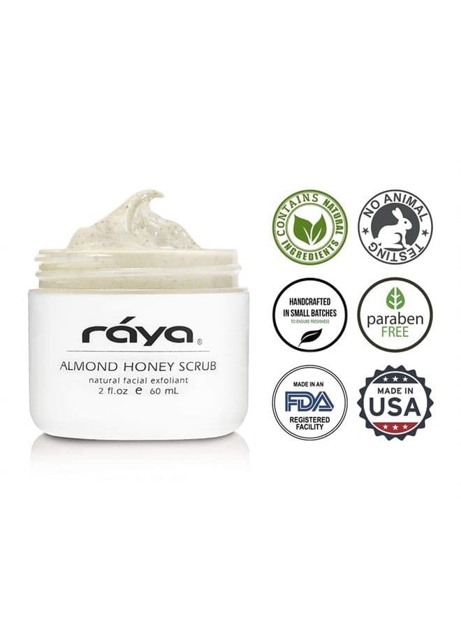 RAYA Almond Honey Facial Scrub (106) | Natural Exfoliating Facial Scrub for Non-Blemished Skin | Polishes, Softens, and Creates a Glowing Complexion