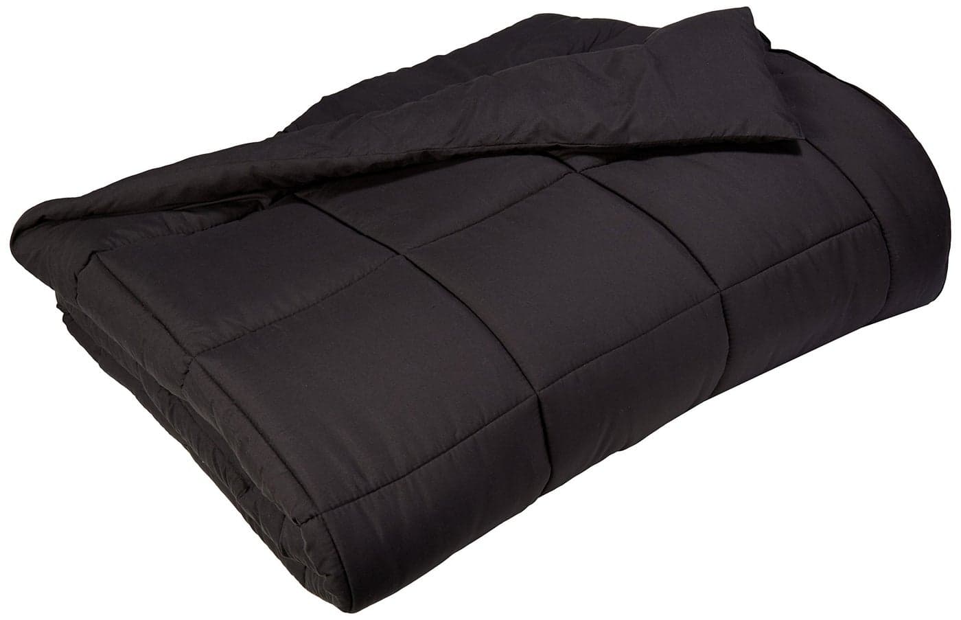 Luxurious Goose Down Alternative Double Fill Comforter Duvet Insert King Size Black