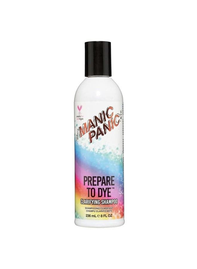 Prepare to Dye Clarifying Shampoo for Women & Men - Sulfate Free Shampoo For Color Treated Hair - Remove Product Build Up & Prepare for Coloring - Vegan & Cruelty-Free (8oz)