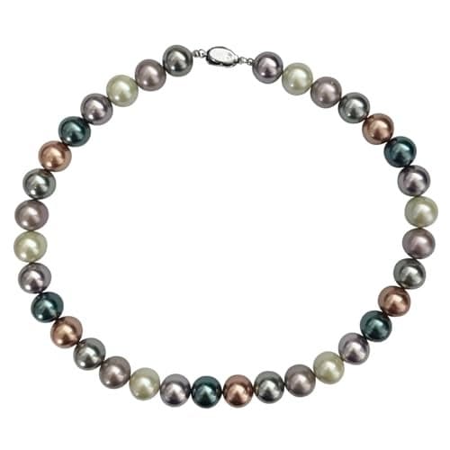 Peora Multicolor Pearl Studded Necklace Contemporary Fashion Jewellery Gift for Women & Girls