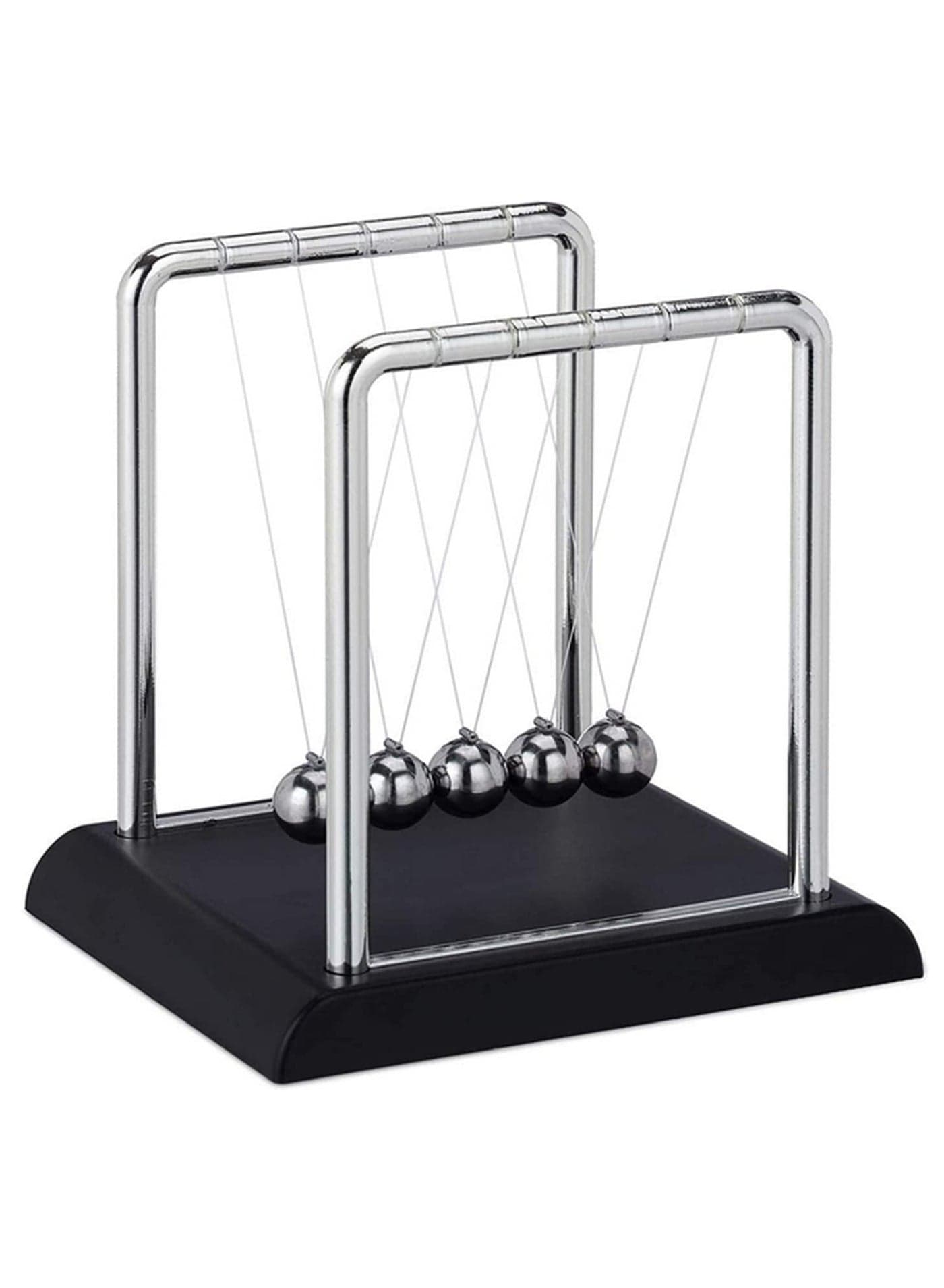 1pcs Newton's Cradle Balance Balls - Fun Desk Toy for Home & Office, Educational Science Gadget, Stress Relief Gift for Kids & Adults, 17.5 x 15 x 18 cm