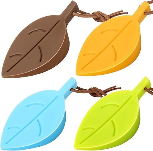 JSJPO Silicone Leaf Shape Home Office Door Stop Stoppers Leaf Shape Door Stopper Leaf Style Secure Flexible Decorative Finger Protector Pcs 4