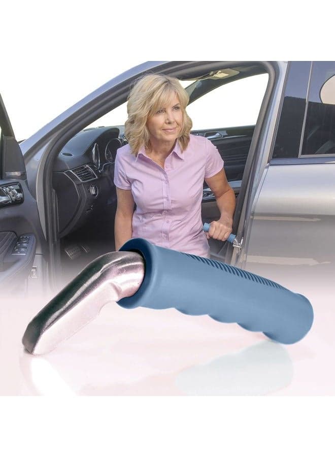 Able Life Auto Cane, Portable Vehicle Support Handle for Easy Sit to Stand Assistance, Car Assist Grab Bar Handle, Daily Mobility Assistive Device for Adults, Seniors, and Elderly, Blue