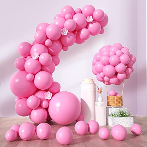 Party Propz Pink Balloons for Decoration - Set of 50 Pcs | Pink Balloons for Baby Shower | pink Balloons for Anniversary | Balloon for Birthday Decoration | Balloon for Baby Girl