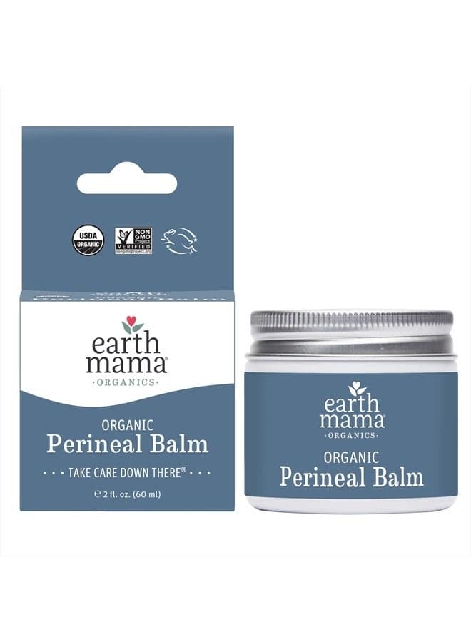 Organic Perineal Balm | Naturally Cooling Herbal Salve for Pregnancy and Postpartum Relief with Witch Hazel & Calendula, Feminine Care Essentials, Benzocaine & Butane Free, 2-Fluid Ounce