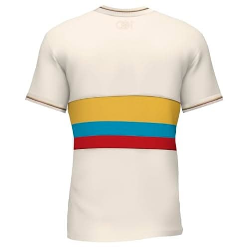 Camiseta Edición Especial Seleccion Colombia - Centenario de la Federación Colombiana - 100 Años Colombia Soccer Jersey White (US, Alpha, Large, Regular, Regular, White)