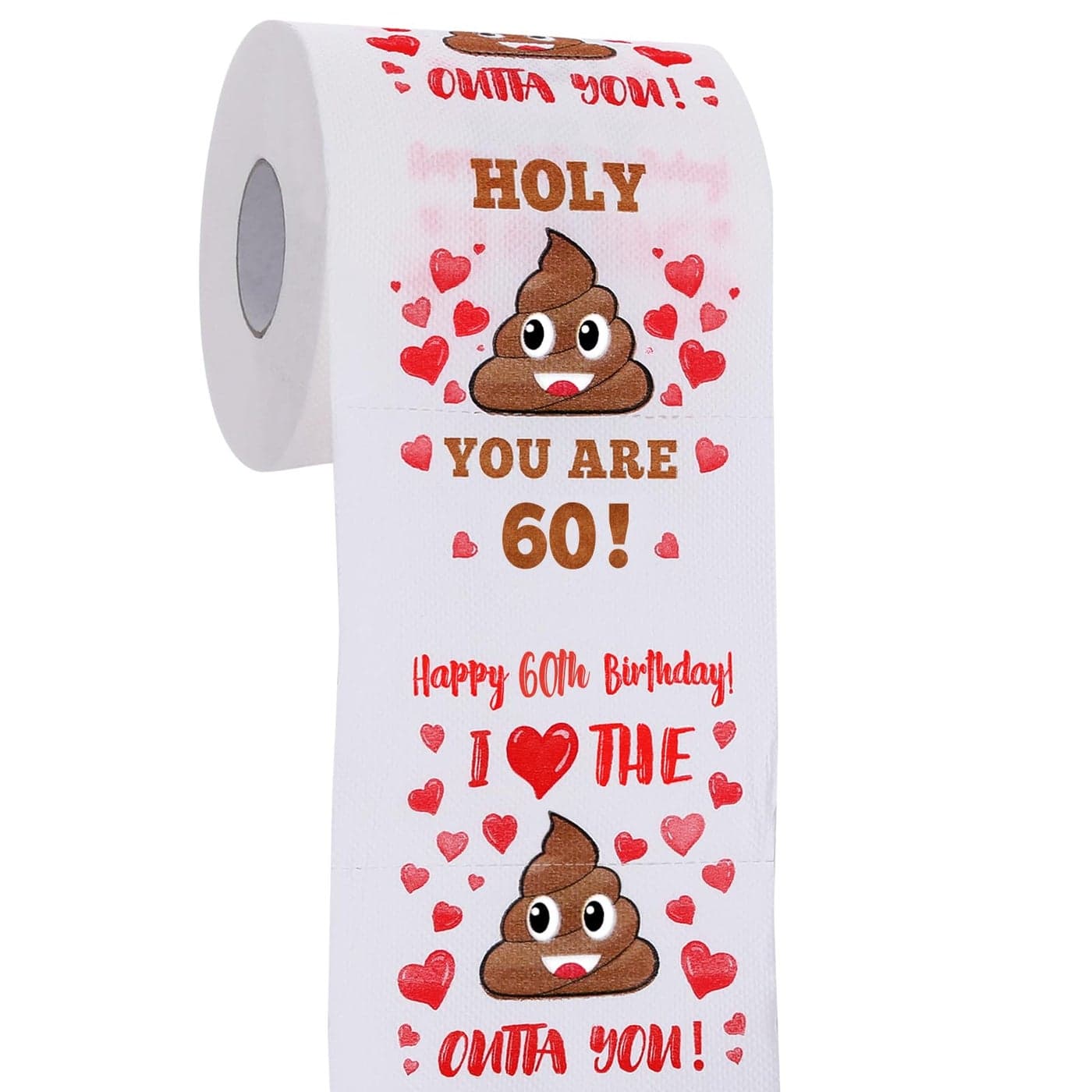 60th Birthday Gifts for Women Men Her Him Happy Prank Toilet Paper 60th Birthday Decorations Party Supplies Favors 60 Years Old Funny Gag Gift Ideas Novelty Bday Present for Friends Family