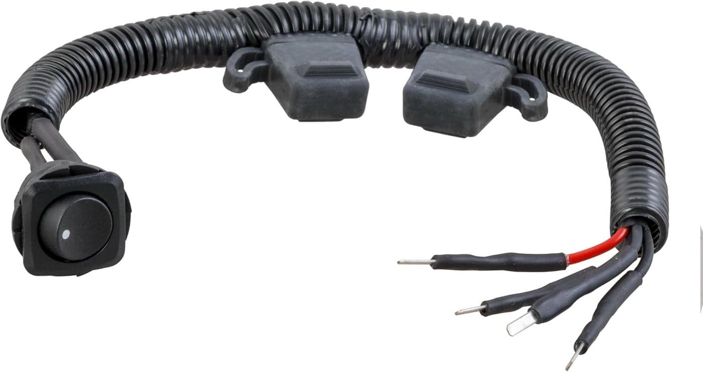 CURT 58455 Mini Two-Fuse Bypass Switch for RV Dinghy Towing