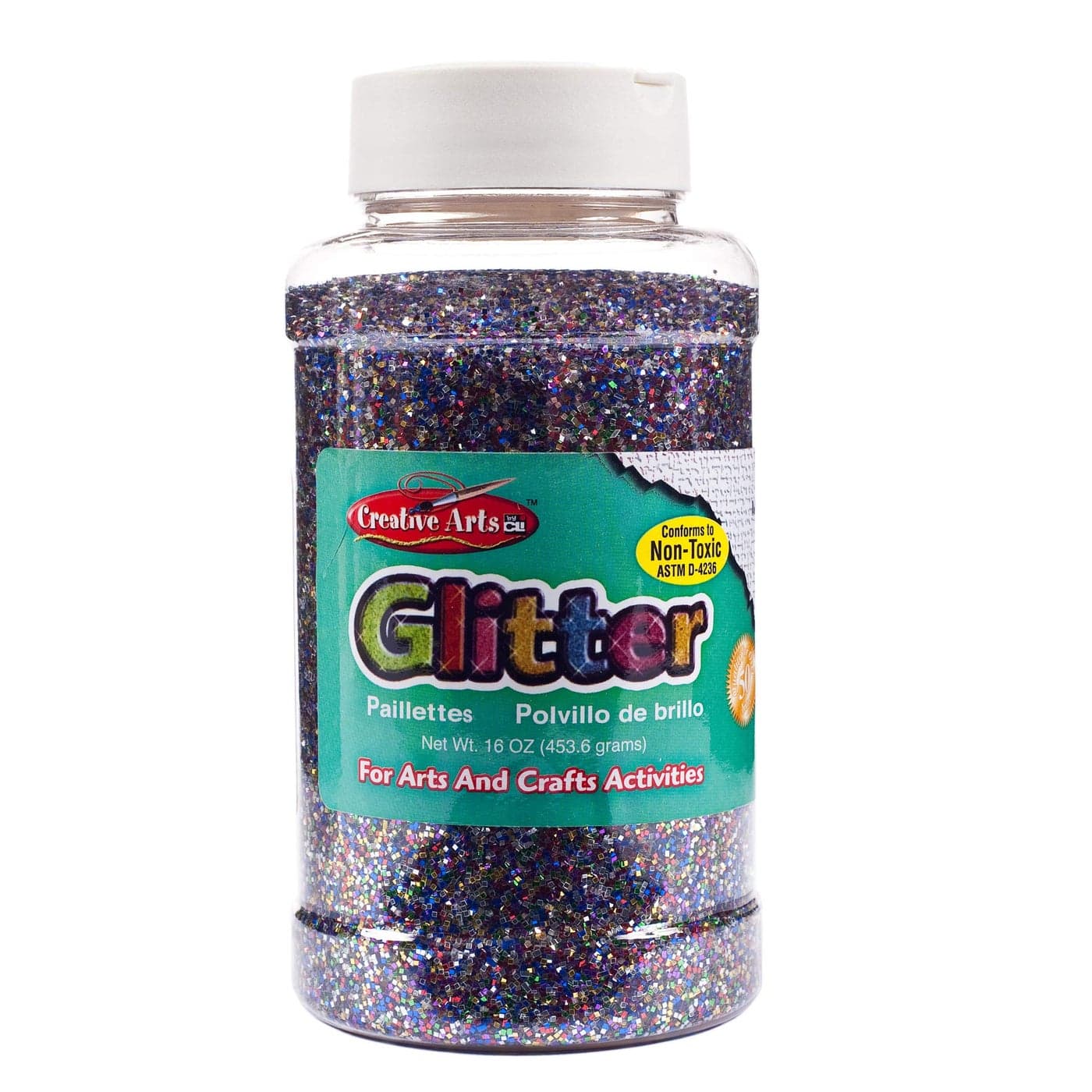 Creative Arts by Charles Leonard Glitter 16 Ounce Bottle MultiColor 41100