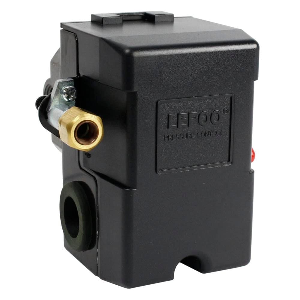 Lefoo Pressure Switch Control 90125psi 4 Port Heavy Duty 26 Amp for Air Compressor LF10A4H1NPT1490125