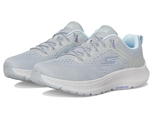 Skechers Women's Go Run Consistent 2.0 Duval Sneaker, Gray/Blue, 9