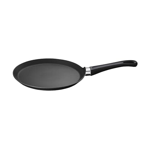 Scanpan Classic 10-inch Nonstick Crepe Pan – Compatible with Gas and Electric Stovetops, Metal Utensil Safe, Oven Safe to 500°F, Dishwasher Safe, Black