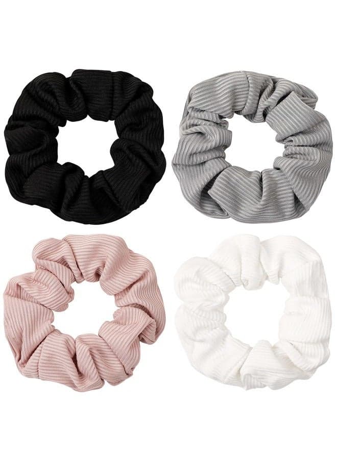 Scrunchies Hair Ties Scrunchy for Women Girls Cute Hairties for Thick Curl Hair No Crease Hair Accessories Soft Ropes Ponytail Holder No Hurt Your Hair
