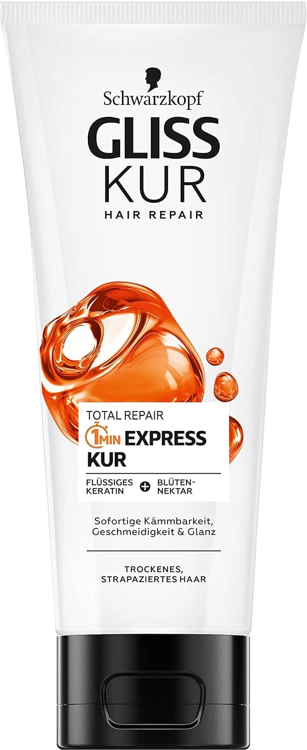 Gliss Kur Schwarzkopf Total Repair 1Minute Intensive Hair Treatment 200 ml