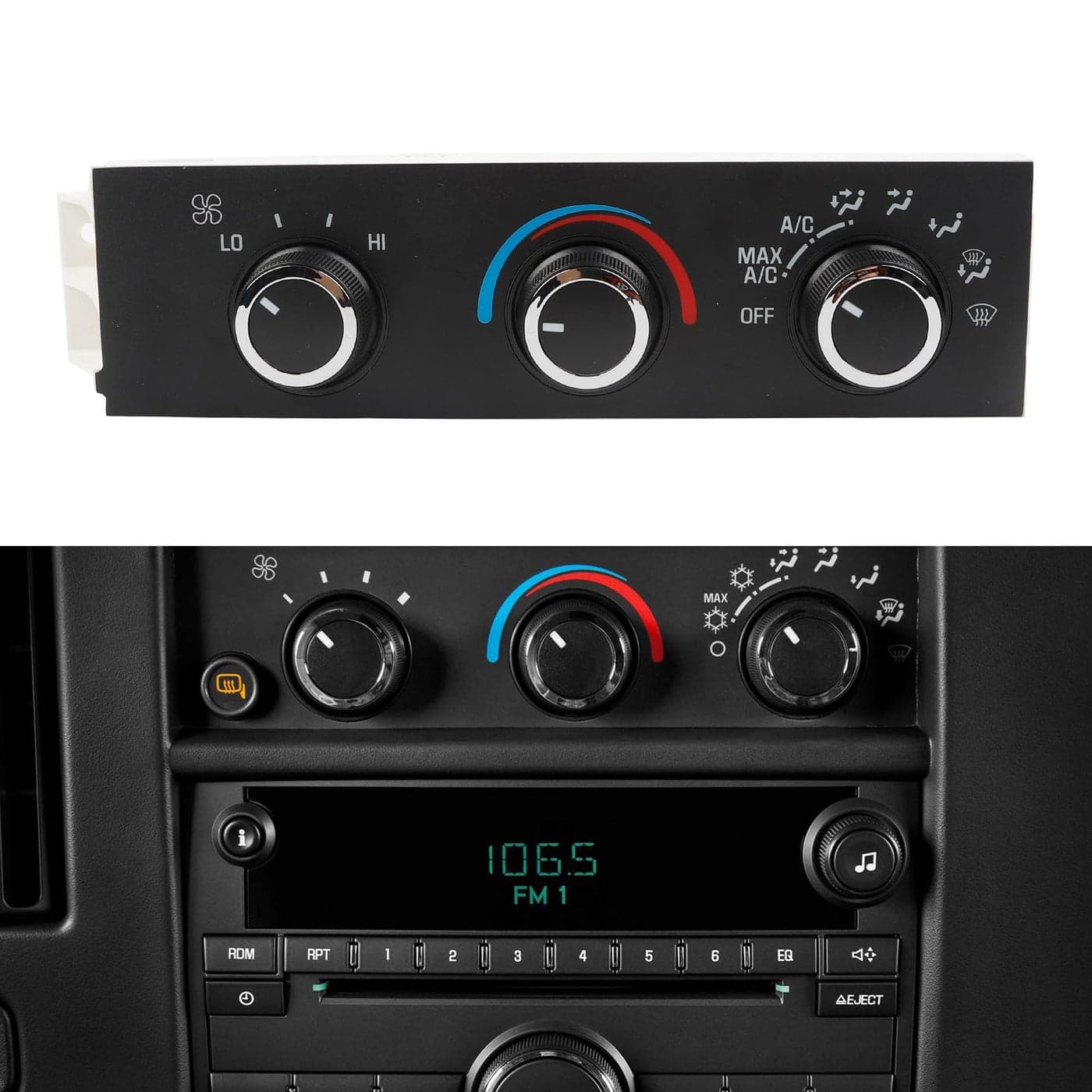 Dasbecan 599217 AC Heater Climate Control Module Panel Compatible with 19962020 Chevrolet Express 1500 2500 3500 GMC Savana 1500 2500 3500 Replace 15073274 1574772