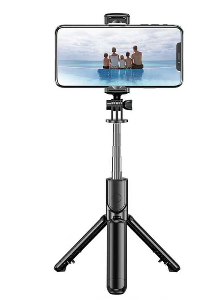 S03 Bluetooth 4.0 Mini Selfie Stick for SmartPhones Camera Black