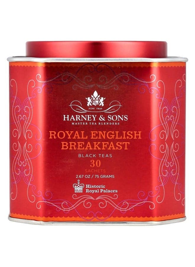Royal English Breakfast Tea 30 Sachets, Historic Royal Palaces Collection