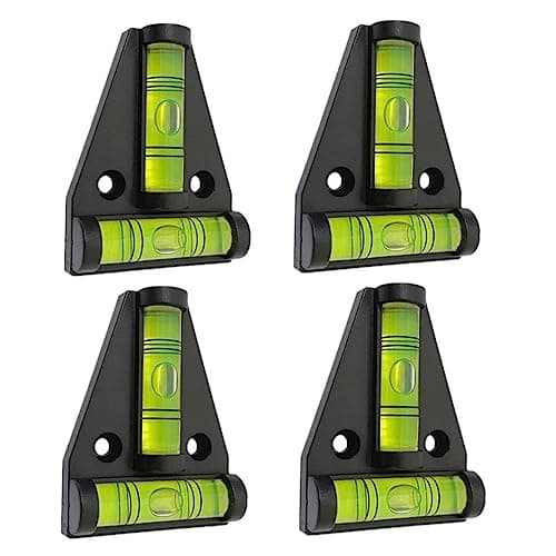 ZUJHPYMI 4Pcs Magnetic T Type RV Levelers, RV Parts Accessories Exterior Leveling Stablilization Levelers, Dual-use with Magnetism and Screws Mounting