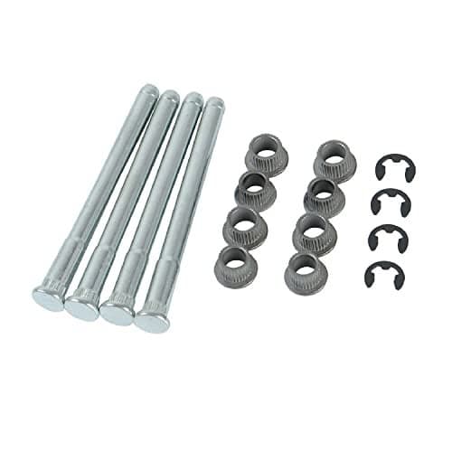 Door Hinge Pin and Bushing Repair Kits Compatible with Chevy S10 GMC S10 Pickup Blazer GMC S15 Pickup 1994-2004 Sonoma Jimmy Oldsmobile Bravada Door Hinge Repair Set 4 Pins 2 Door