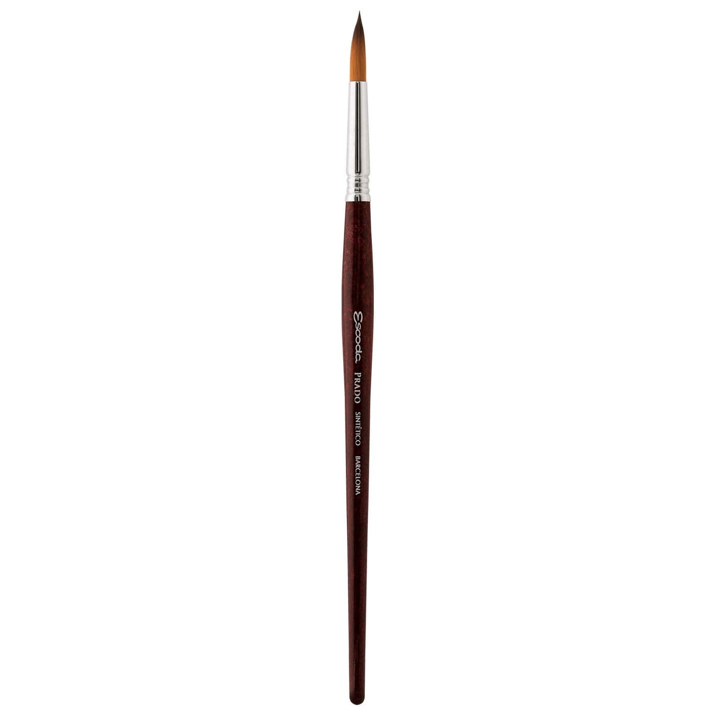 Speedball Art Products Escoda Prado Series Artist Watercolor & Acrylic Short Handle Round Paint Brush, Size 6, Synthetic Sable