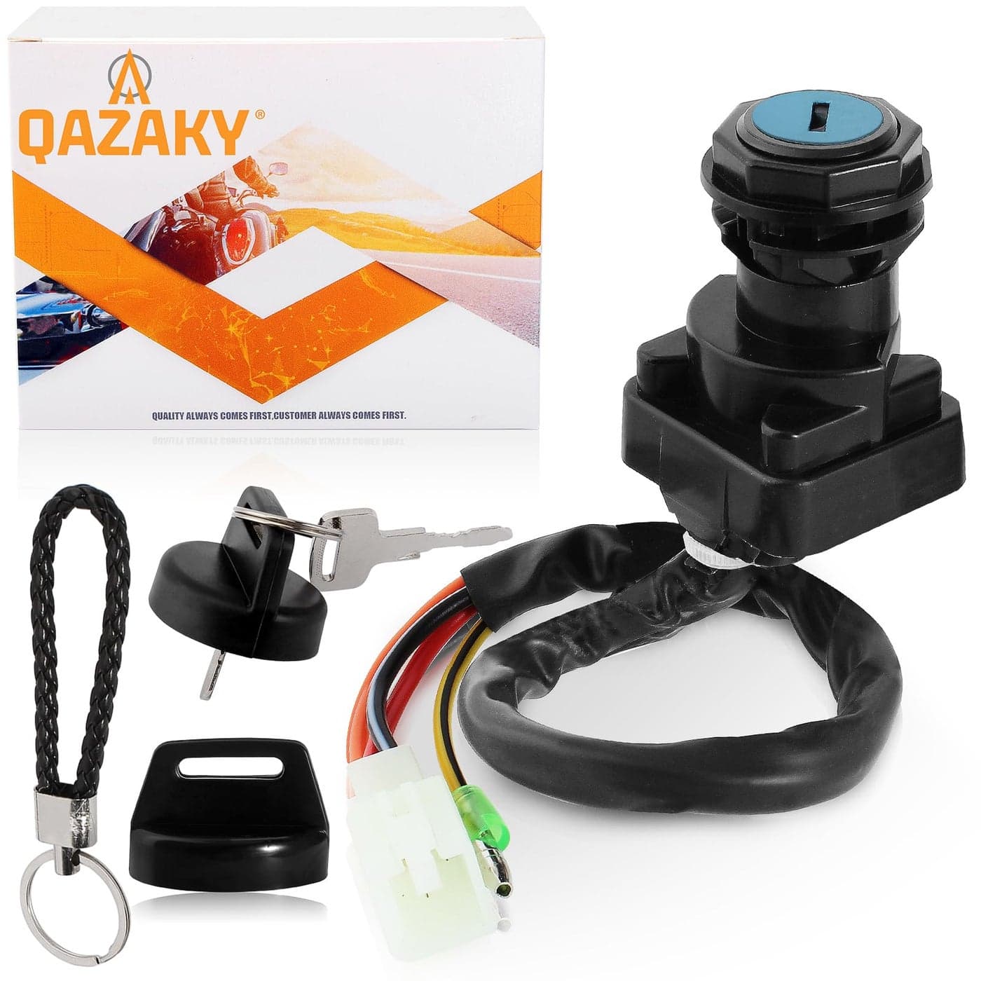 QAZAKY Ignition Key Switch Compatible with Suzuki ATV LT80 LT80S LTZ50 LTZ50Z LT 80 80S Z50 Z50Z LT80 LT80S LTZ50 LTZ50Z