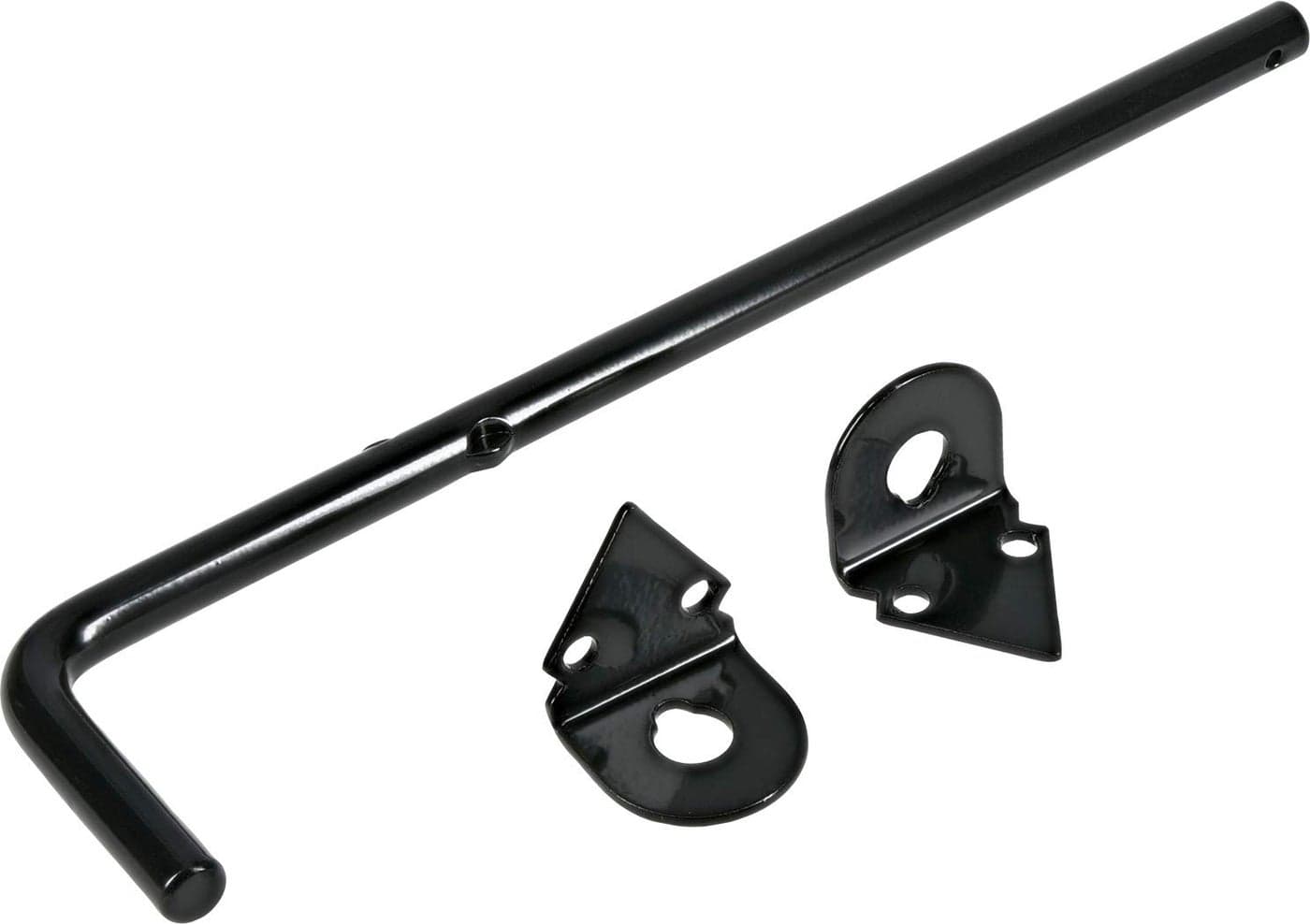 The Hillman Group 851369 1/2 x 12-Inch Cane Bolt Non Adjustable Throw, Black Finish