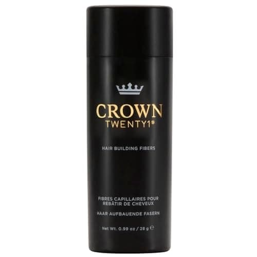 CROWN Hair Building Fibers (28g) - Instantly Cover Fine & Thinning Hair for a Thicker, Fuller Look - A Natural Keratin Concealer - 13 Shades for Men & Women - Medium Brown