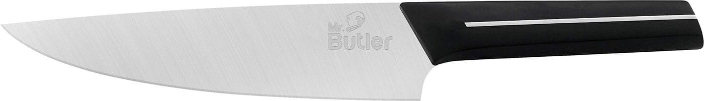 Mr. Butler Premium High-Carbon Stainless Steel Chef Knife with Razor Sharp Edge, Professional Kitchen Tool, Comfortable Handle for Grip, Corrosion Resistant