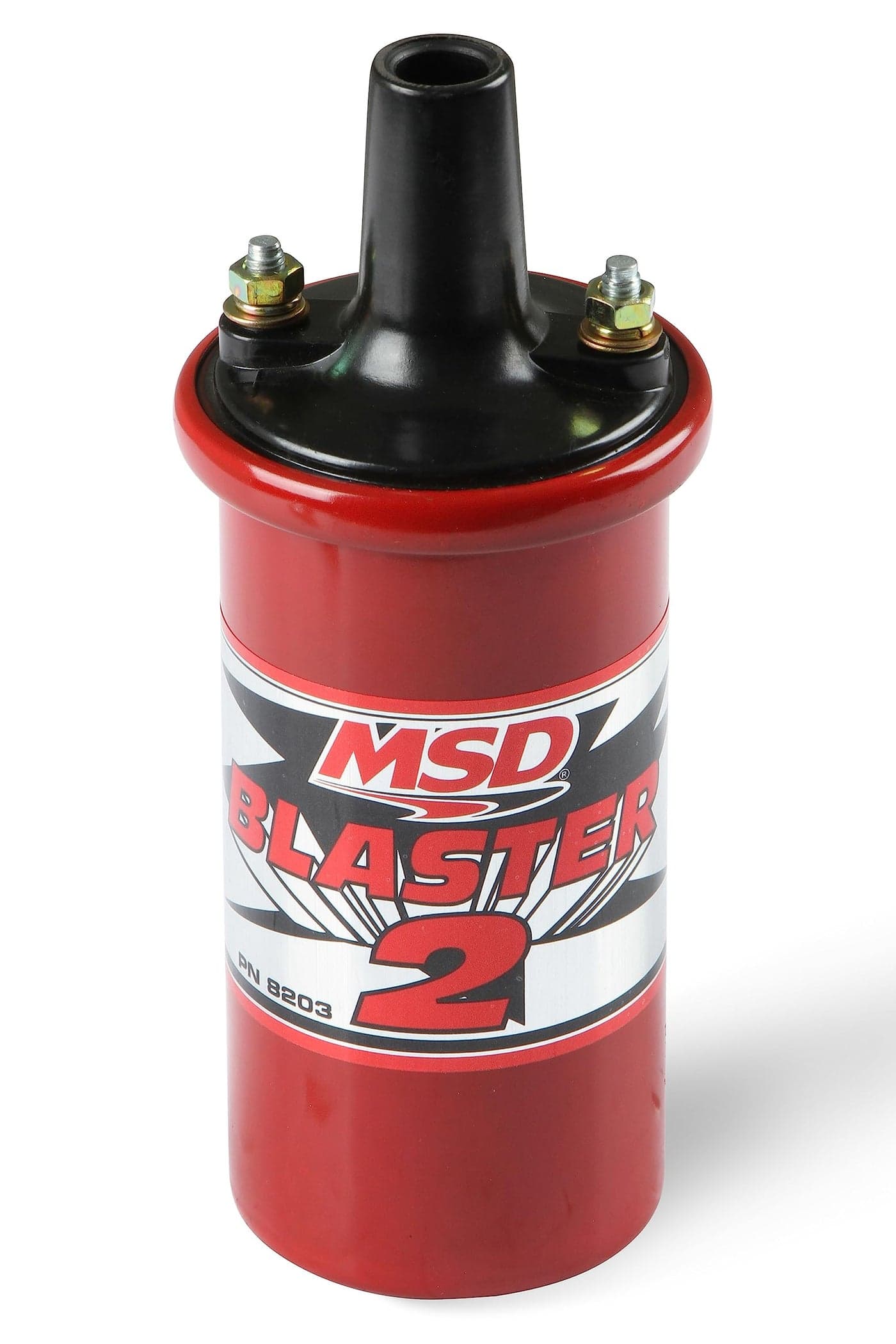 MSD 8203 Ignition Coil Blaster 2 Series (w/ballast resistor), Red, stock style ignition