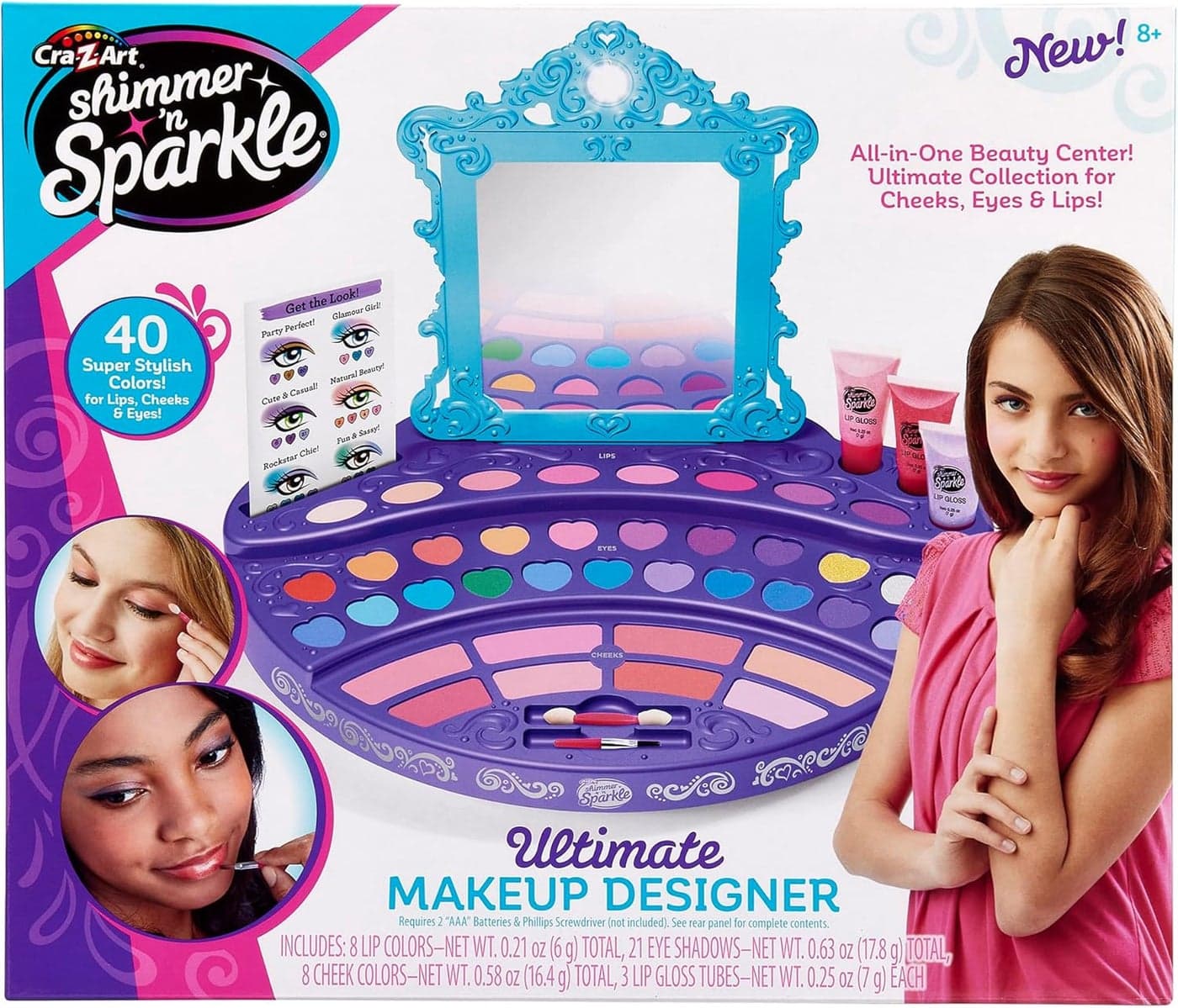 CraZArt Shimmer n Sparkle Real Ultimate Make Up Real Makeup Designer Kit