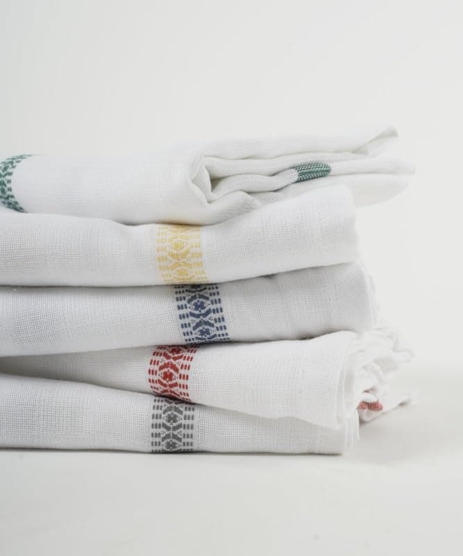 Thirsty Towel by Doctor Towels| Double Cloth Cotton Bath Towel| Quick Dry, Super Soft, High Absorbent| 60 x 120 Cm| Red, Blue, Yellow, Green, Grey (Pack of 5)