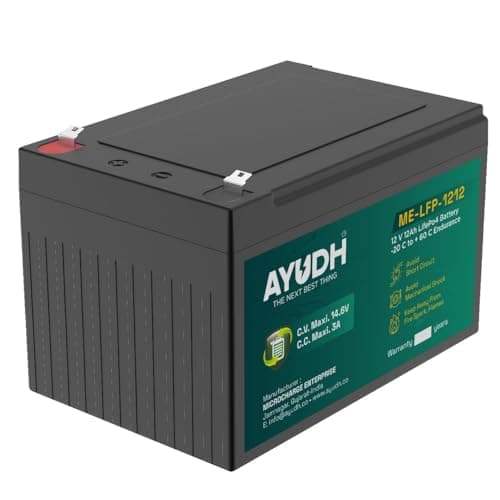 AYUDH 12V 12AH LFP Battery for Agriculture Spray Pump, Solar Light, Toys