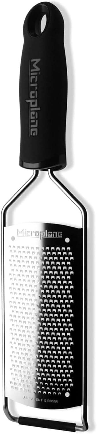 Microplane Gourmet Series Hard Cheese Grater Fine Black