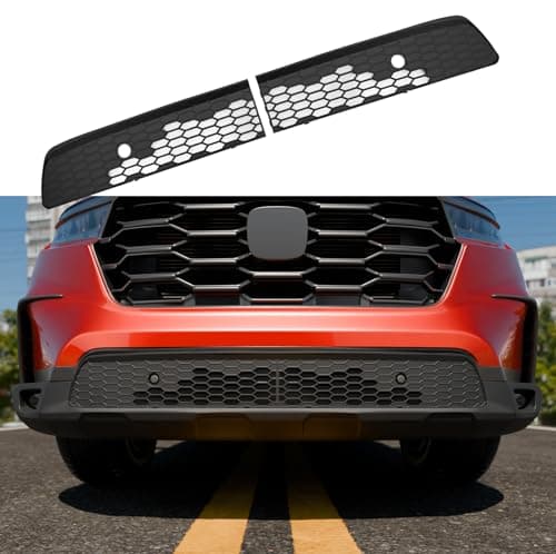 Maxzina Front Bumper Mesh Cover Compatible with 2023-2025 Honda Pilot (Not for 2026) Front Grill Mesh Cover Lower Grille Guard Air Intake Grid Insert ABS Protection for 2024 Pilot Accessories