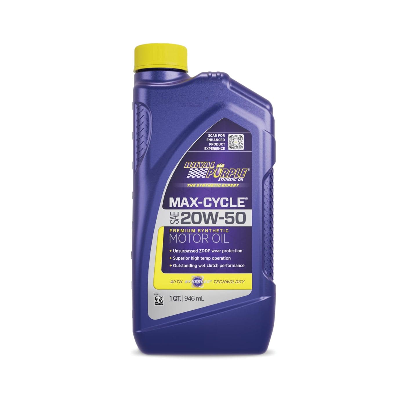Royal Purple 063166PK MaxCycle 20W50 High Performance Synthetic Motorcycle Oil 1 Quart Case of 6