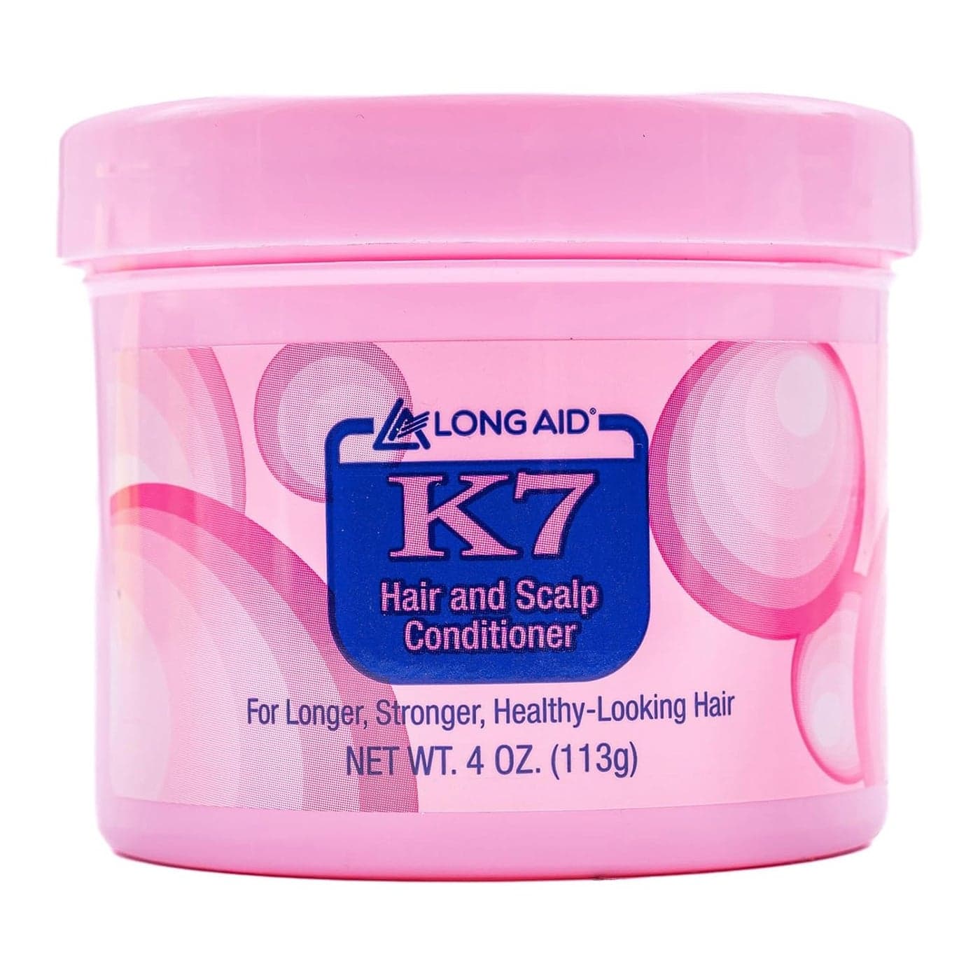 Ampro LongAid K7 Hair and Scalp Conditioner Rich with Natural Emollients Provides Stronger Hair and Scalp for All Hair Textures Protects Against Humidity and Nature 4 oz