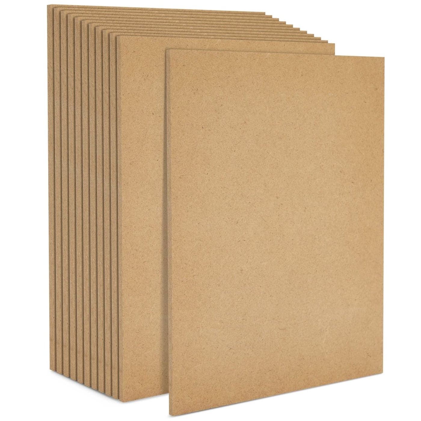025 Thick Blank MDF Chipboard Sheets for Painting Arts and Crafts 8 x 10 in 12 Pack