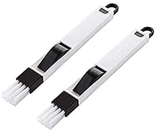 S Cart Window Groove Frame Cleaning Brush and Dust Cleaning Brush for Window Slot Keyboard with Mini Dustpan Door Track Cleaning Brushes Dust Cleaner Tool for All Corners Edges and Gaps Pack of 2