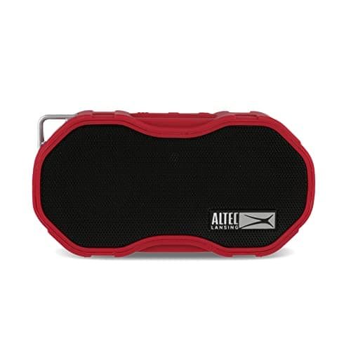 Altec Lansing - Baby Boom Waterproof Bluetooth Speaker, Wireless & Portable for Travel & Outdoor Use, Deep Bass & Loud Sound, 1 Pack (Red)