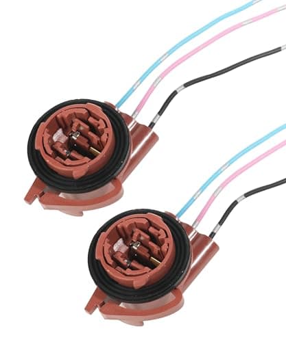 bylikeho 2PCS Turn Signal SocketTail Light SocketCar Accessories Brake Light Socket PreWired Harness Sockets3156 3157 LED Bulb AdaptersCompatible with Turn Signal LightDRL LampsBrakeTail Light