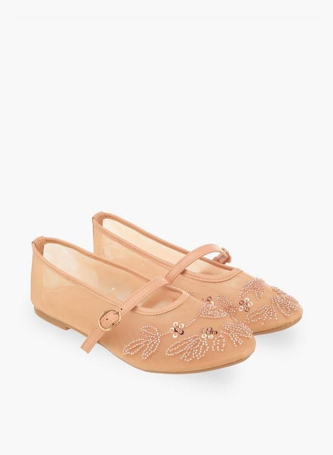 Flora Bella Women Embellished Mary Jane Shoes — 39