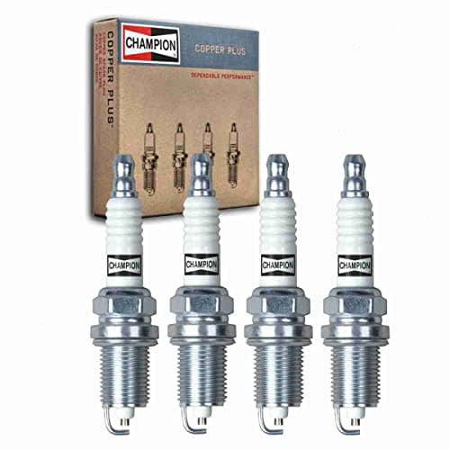 4 pc Champion Copper Plus Spark Plugs compatible with Jeep Compass 2.0L 2.4L L4 2007-2017