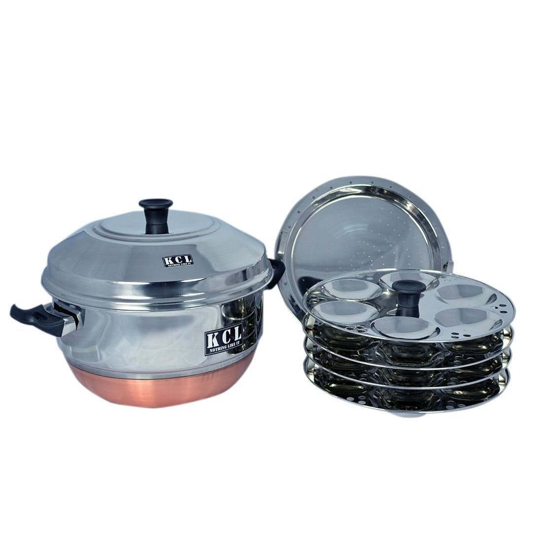 KCL 24 Idly Maker Steamer Copper & Gas Base