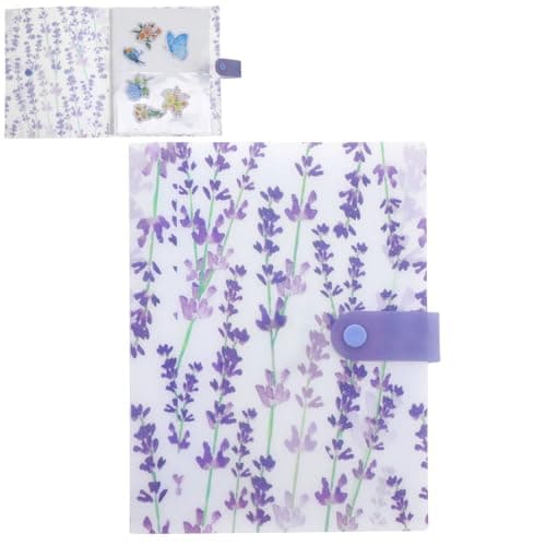 Shimmeroo 144 Slots Nail Sticker BookTransparent Sticker Storage Book Stickers Album for Collecting Stickers for Display PhotoCollection BooksCardNail Art Decals